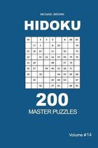 Hidoku - 200 Master Puzzles 9x9 (Volume 14)