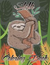 Sloth coloring book: Stress Relieving Designs