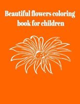 Beautiful flowers coloring book for children