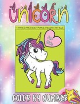 Unicorn Color by Numbers for Kids