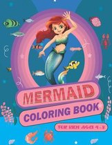 Mermaid Coloring Book For Kids Ages 4-8