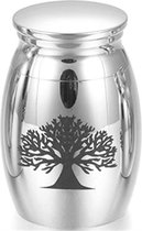Mini Urntje Zilverkleurig met Lifetree Symbool. Mooi klein urntje voor een grote
herinnering 15 ML inhoud.