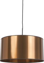 QAZQA combi - Moderne Hanglamp met kap - 1 lichts - Ø 500 mm - Koper - Woonkamer | Slaapkamer | Keuken