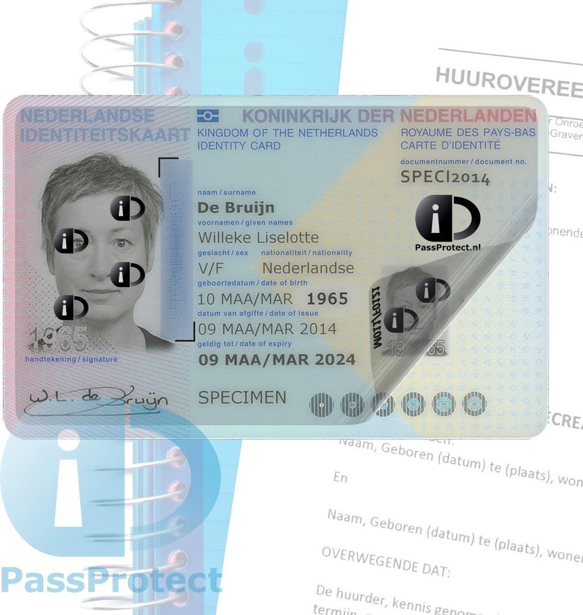PassProtect voor identiteitskaart | beschermfolie | herbruikbaar | voorkom... |