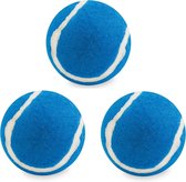 3x stuks blauwe hondenballen 6,4 cm - Hondenspeeltjes