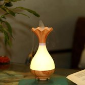 Aromalamp met wolkjes –Aroma luxe lichtbruin lamp – Led lamp vernevelaar – Draadloos - USB oplaadbaar – Aromatherapie - Luchtbevochtiger aroma - Aromalamp - ULTRASTIL – Aromalamp met licht