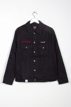 Kaomoji Studio Kaomoji Unisex Denim Jacket - Japanse Anime Stijl Denim Jas - 100% Katoen - Maat M