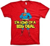 DC Comics Superman Heren Tshirt -2XL- I'm Kind Of A Big Deal Rood