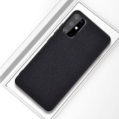 Voor Galaxy S20 + schokbestendige stoffen textuur PC + TPU beschermhoes (zwart)