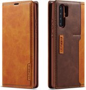 Voor Huawei P30 Pro LC.IMEEKE LC-001-serie PU + TPU kleuraanpassing berijpte horizontale flip lederen tas met houder en kaartsleuf (bruin)