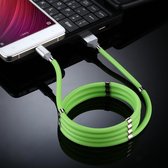 USB naar micro USB lichtgevende magnetische aantrekkingskracht datakabel, lengte: 1m (groen)