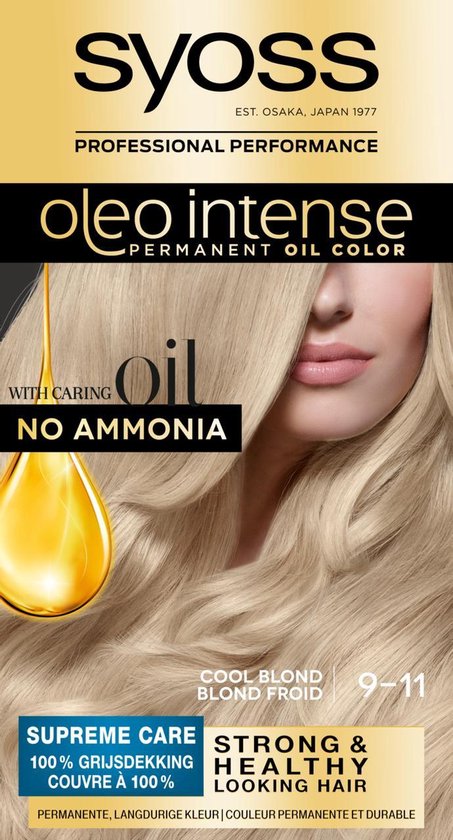 SYOSS Oleo Intense 9-11 Cool Blond haarverf - 1 stuk