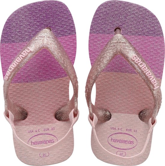 Havaianas Baby Glow Slippers - Candy Pink - Maat |