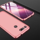 GKK Three Stage Splicing Full Coverage PC Case voor Huawei Honor View 20 (Rose Gold)