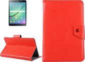 8 inch tablets Leather Case Crazy Horse Texture beschermhoes Shell met houder voor Galaxy Tab S2 8.0 T715 / T710, Cube U16GT, ONDA Vi30W, Teclast P86 (rood)