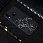 Let op type!! Vijf handen geschilderd patroon zachte TPU geval voor Huawei P20 Lite