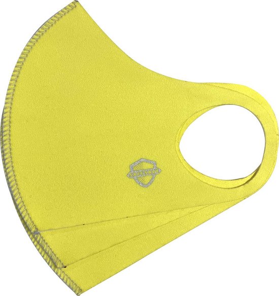 Masques buccaux SafeSave buccal non médical - Masque buccal en néoprène lavable et réutilisable avec impression amusante / Design - Masque buccal unisexe - 3 pièces - Poussin jaune