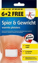 12x Lucovitaal Warmtepleister Rug 8 stuks