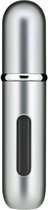 5ml - Parfum Fles - Mini - Metal Sproeier - Hervulbare Aluminium Parfum Verstuiver - Travel Size - Pocket Size - Draagbaar voor Reizen - Navulbaar - Fijne Spray - Zilver