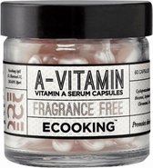 Ecooking Vitamin A Serum in Capsules - Serum met Retinol - Egaliseert - Anti Rimpel en Fijne Lijntjes - Bestrijdt Pigmentvlekjes en Onzuiverheden - Voor Alle Huidtypen - 60 Capsules