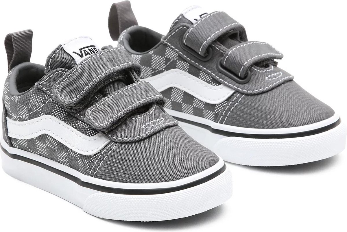 Vans Sneakers - Maat 22 - Unisex - grijs - wit | bol.com