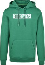 FitProWear Trui Heren Block - Groen - maat XXL/2XL - Mannen - Hoodie - Trui  - Sweater - Sporttrui - Sportkleding - Casual kleding - Trui Heren - Groene trui - Katoen / Polyester -