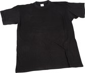 T-shirts, B: 40 cm, afm 7-8 jaar, ronde hals, zwart, 1 stuk