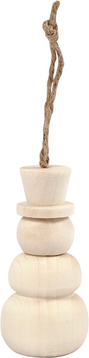 Sneeuwpop, H: 7,8 cm, d 3,3 cm, 1 stuk