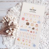 Cake Is Here Levensstijl Leuke DIY Scrapbooking Dagboek Briefpapier Stickers