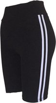 Mode Premium dames court Sweatpants / piste Pantalons / Sports Pantalons | Shorts de jogging | Zwart - M