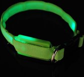 LED Hondenhalsband - Mini - Groen - XS - Kleine hondjes