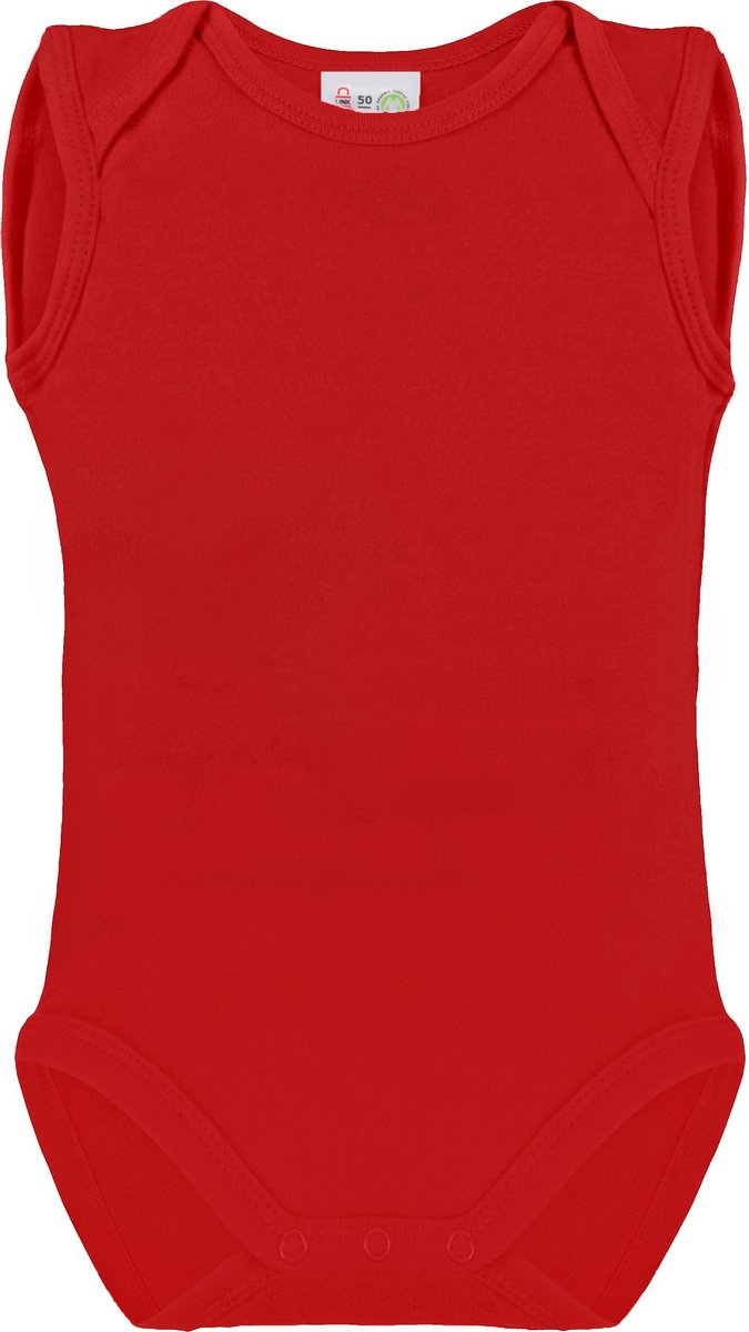 Link Kidswear Unisex Romper GOTS - Rood - Maat 50/56