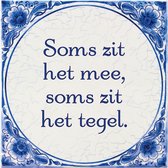 Paper Dreams Spreukentegel Soms Tegel 15 Cm Keramiek Blauw