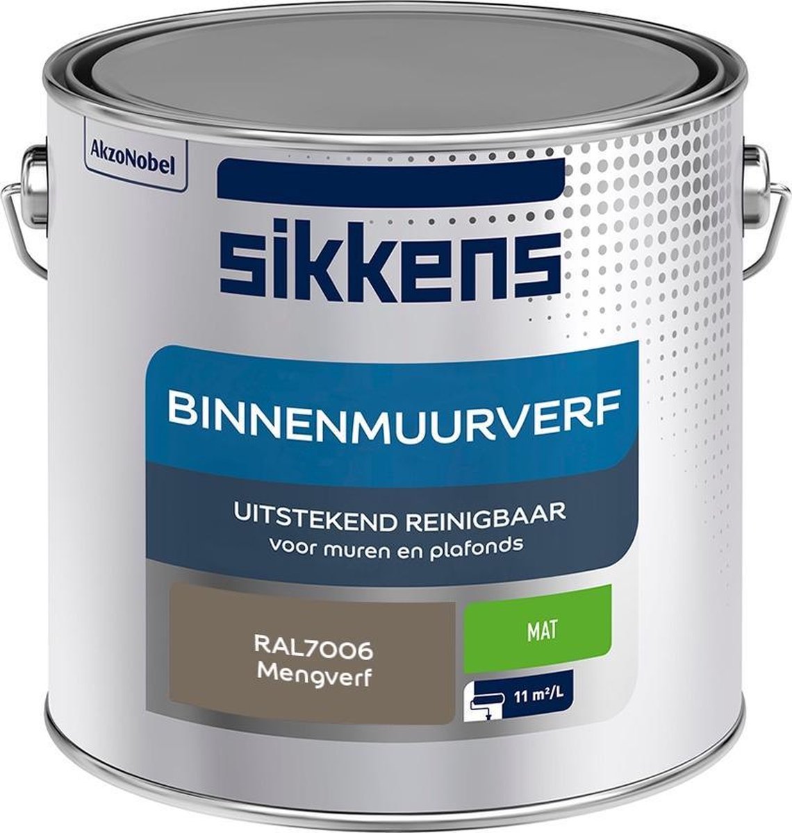 Sikkens Binnenmuurverf Muurverf Mengkleur Mat RAL7006 2.5L