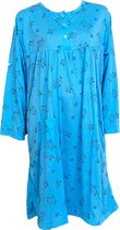 Pyjama Gebloemd Dames - Blauw - XXXL
