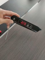 BBQ thermometer - Keuken thermometer - Digitaal - ZWART - Draadloos - Vlees - Vis - Vloeistof