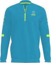 Padl ziptop - sr - padel - ocean blue/fluo yellow - S