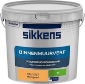 Sikkens - Binnenmuurverf - Muurverf - Mengkleur - Mat - RAL1017 - 5L