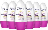 Dove Go Fresh Açaí Berry & Waterlily Anti-Transpirant Deodorant Roller - 6 x 50 ml  - Voordeelverpakking