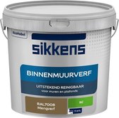 Sikkens - Binnenmuurverf - Muurverf - Mengkleur - Mat - RAL7008 - 5L