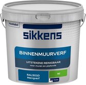 Sikkens - Binnenmuurverf - Muurverf - Mengkleur - Mat - RAL5010 - 5L