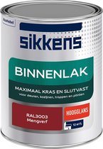 Sikkens Binnenlak - Verf - Hoogglans - Mengkleur - RAL3003 - 1 liter