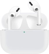 Siliconen Case Apple AirPods Pro wit - AirPods hoesje Kleur Wit - Cadeau - Gratis verzending