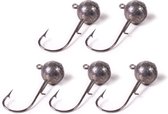 DLT Round Jighead Hook - Loodkop - Haakmaat 1 - 5g - Grijs