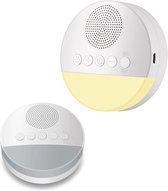 Stardiscounter  Witte Ruis Baby - White Noise Machine - Witte Ruis Baby - Witte Ruis Machine - Slaaphulp - Slaaptrainer - LED Licht  - LED Licht - slaaptrainer met lampje  - muziekdoosje baby