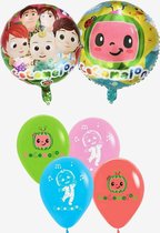 Coco melon-Ballon-Folie-Latex-Set 14 stuks