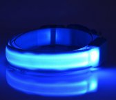 LED Hondenhalsband - Mini - Blauw - S
