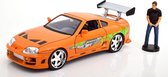 Fast & Furious Toyota Supra 1995 (+ Brian Figure + Lights) - 1:18 - Jada Toys