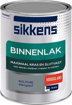 Sikkens Binnenlak - Verf - Hoogglans - Mengkleur - RAL7046 - 1 liter