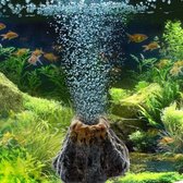 ✿Brenlux® Aquariumdecoratie - Vulkaan - Zuurstofvulkaan - Aquarium toebehoren - Ornamenten - Grote en kleine visbokaaltjes - zuurstof bubbels – Levensecht